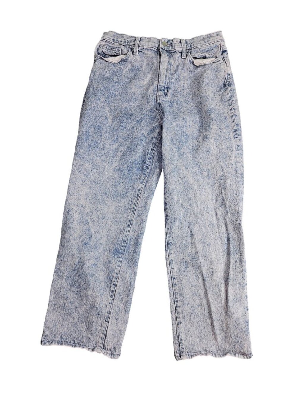 Universal Thread Vintage Straight Jeans Womens 12/31R Blue Acid‎ Wash High Rise